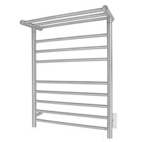 Huron Towel Warmer, Brushed, Hardwired, 8 Bars