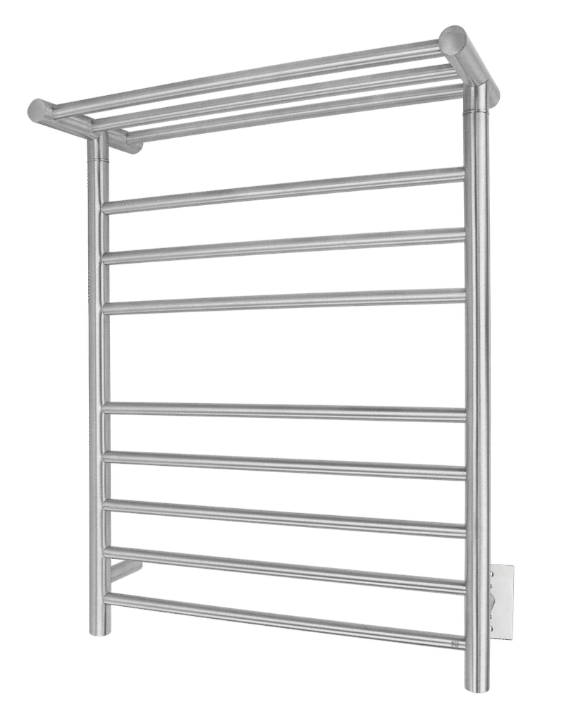 Huron brushed towel warmer - wall mounted