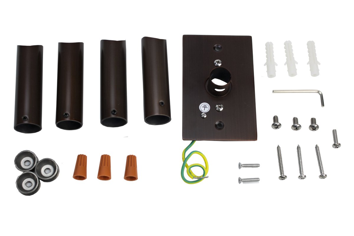 Huron Oil Rubbed Mounting Brackets