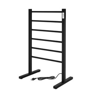 TWS5-IBZ06KH - Ibiza Freestanding Towel Warmer, Black, Plug-in, 6 Bars
