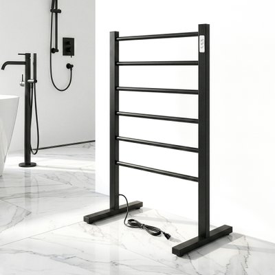WarmlyYours Unveils New Black Finish for Freestanding Towel Warmer