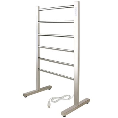 Ibiza polished stainless steel towel warmer - freestanding