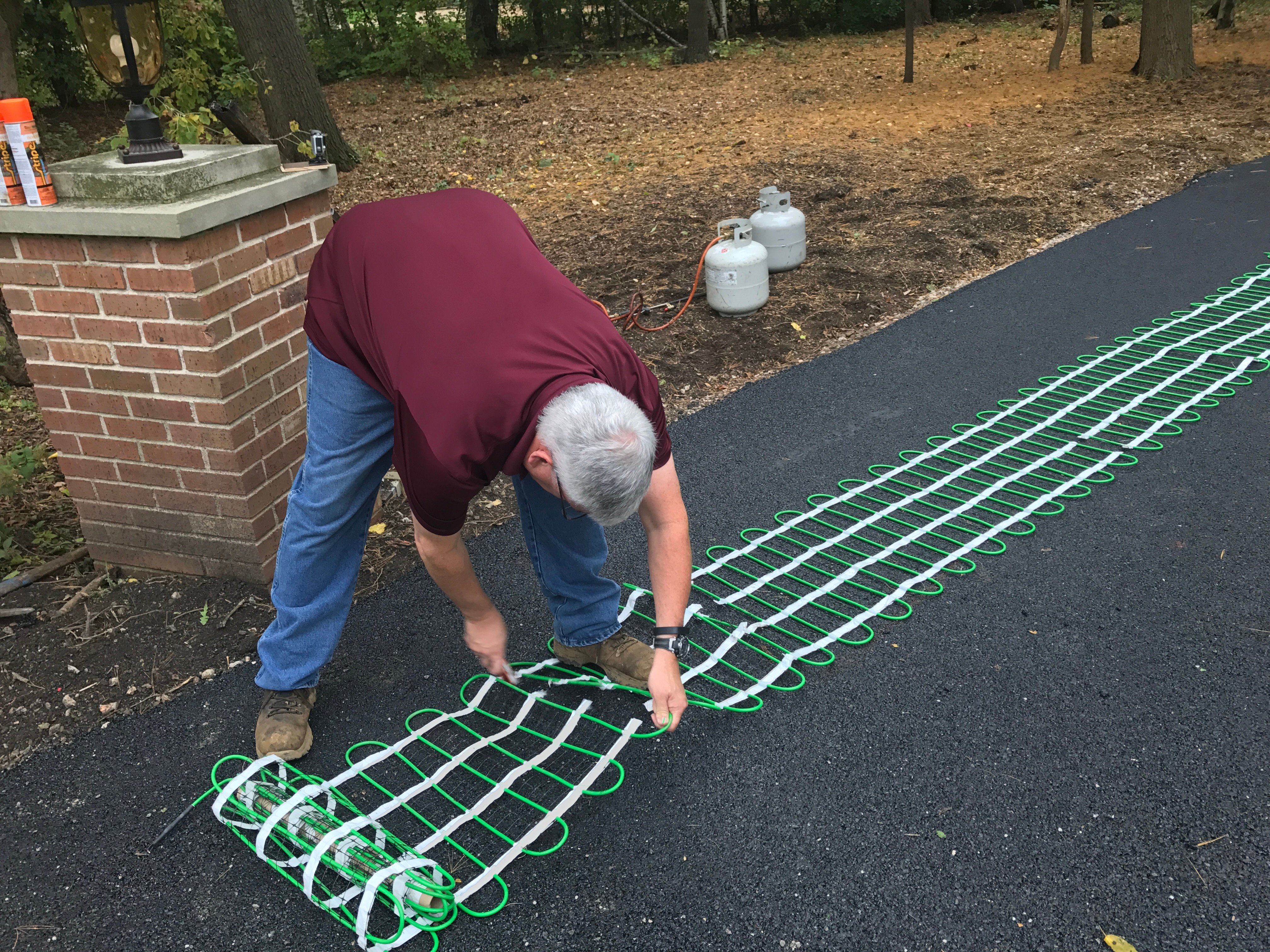 Tire track  - setting mats
