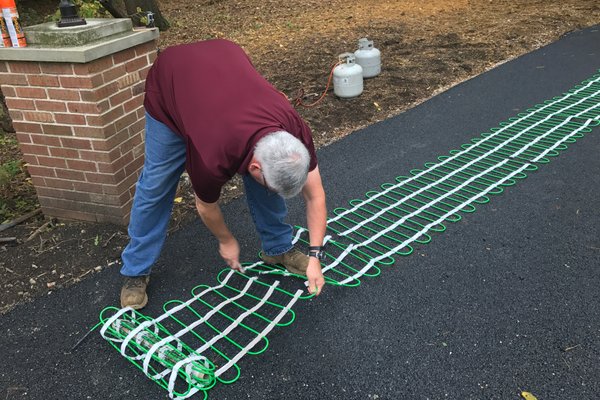 Tire track  - setting mats