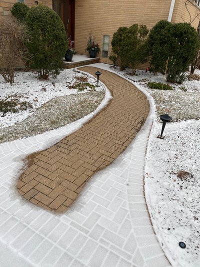 Effortless Winter: WarmlyYours Snow Melting for a Paver Walkway in Buffalo Grove, IL