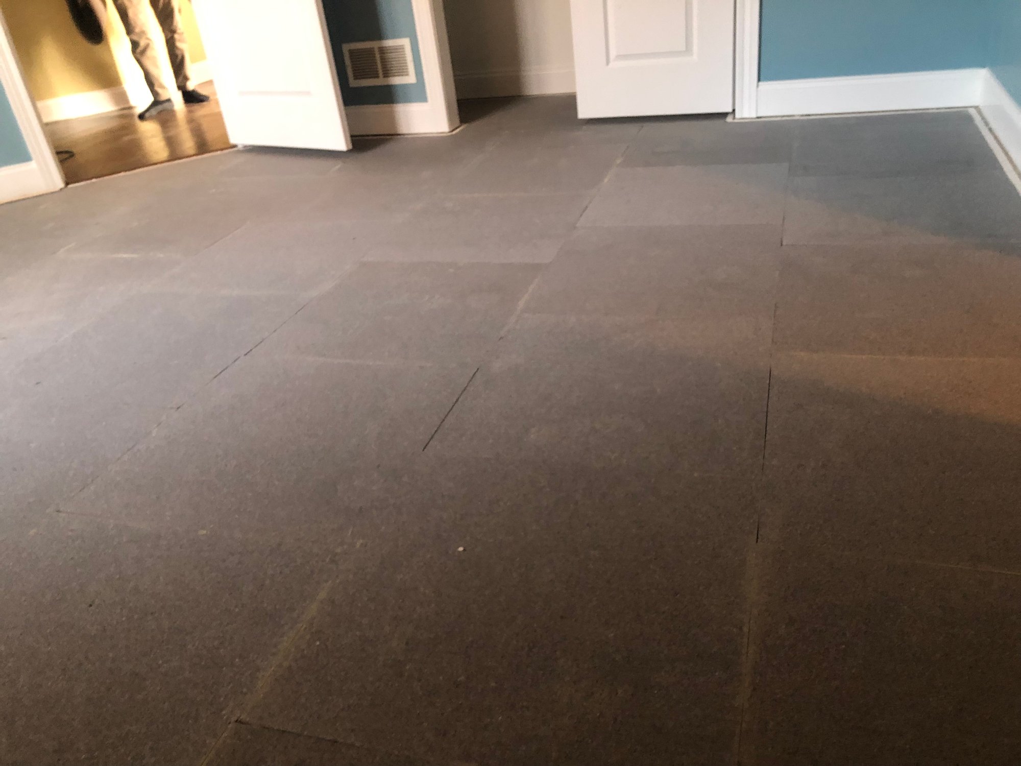 Thermalsheet installation for heated carpet bedroom smartinstall (7)