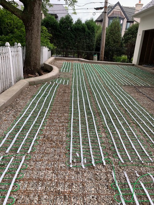 Smartinstall in Elmhurst illinois for heated driveway and walkway with snow melt system and geogrid (2)