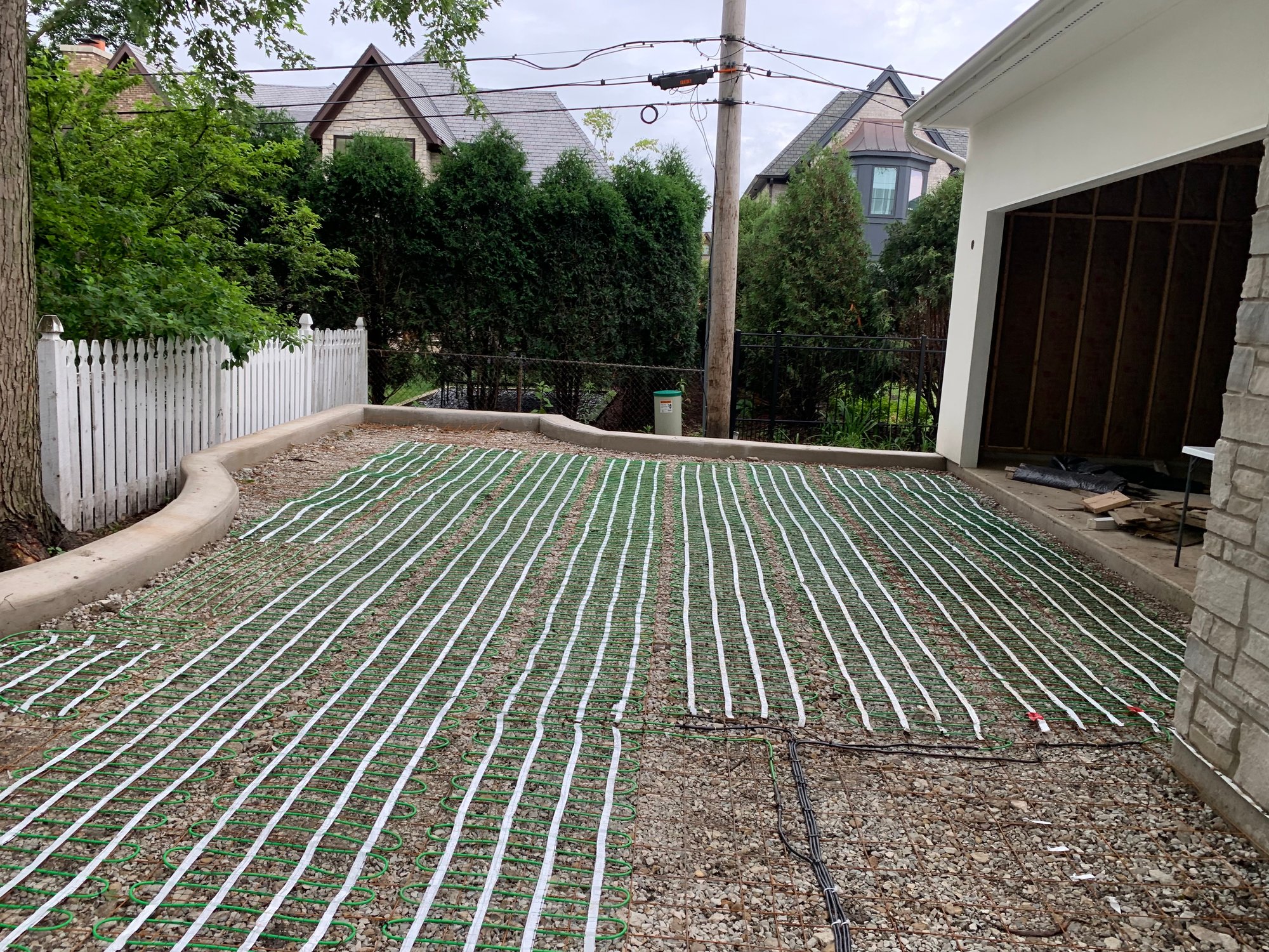 Smartinstall in Elmhurst illinois for heated driveway and walkway with snow melt system and geogrid (3)
