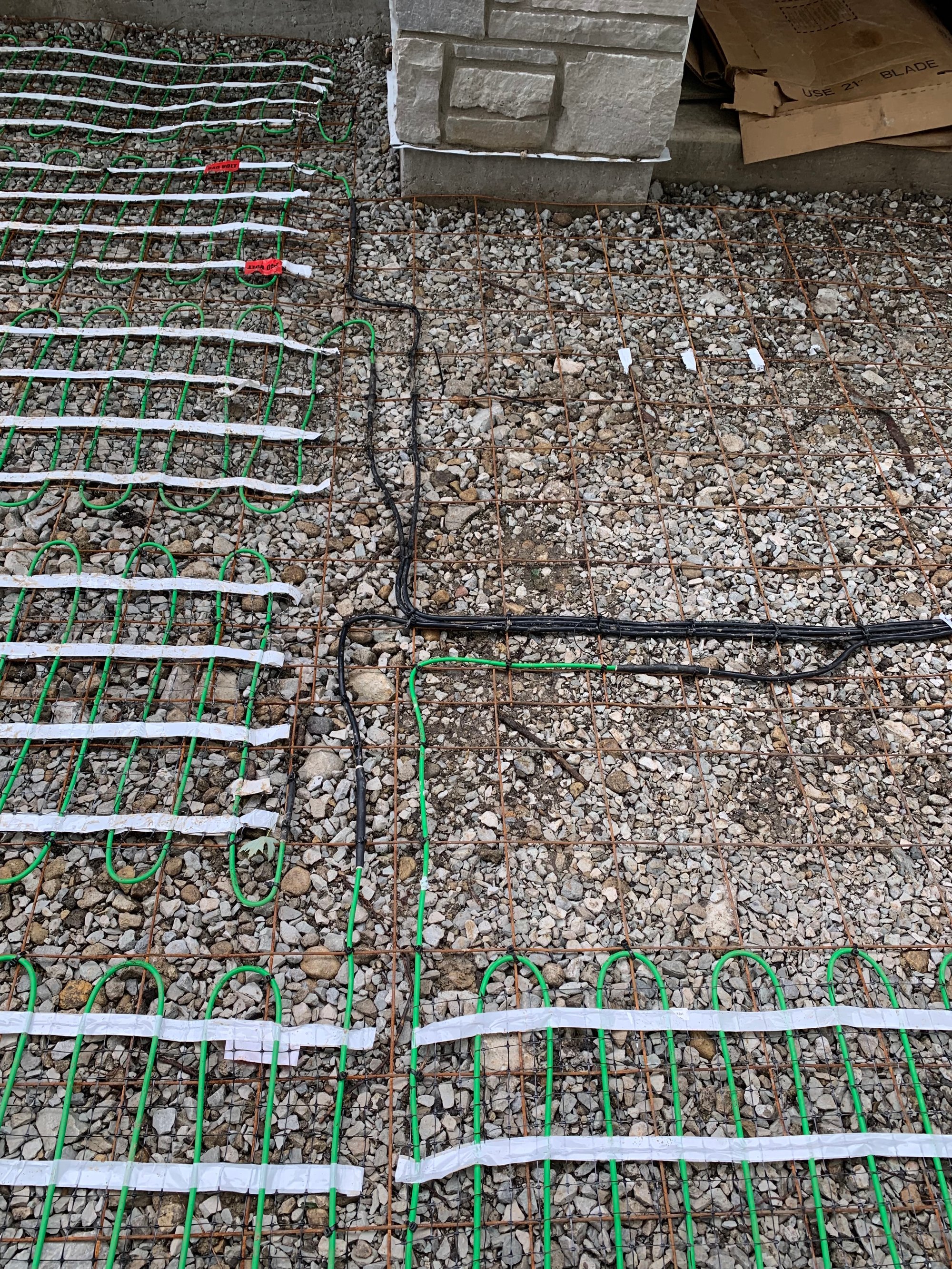 Smartinstall in Elmhurst illinois for heated driveway and walkway with snow melt system and geogrid (8)
