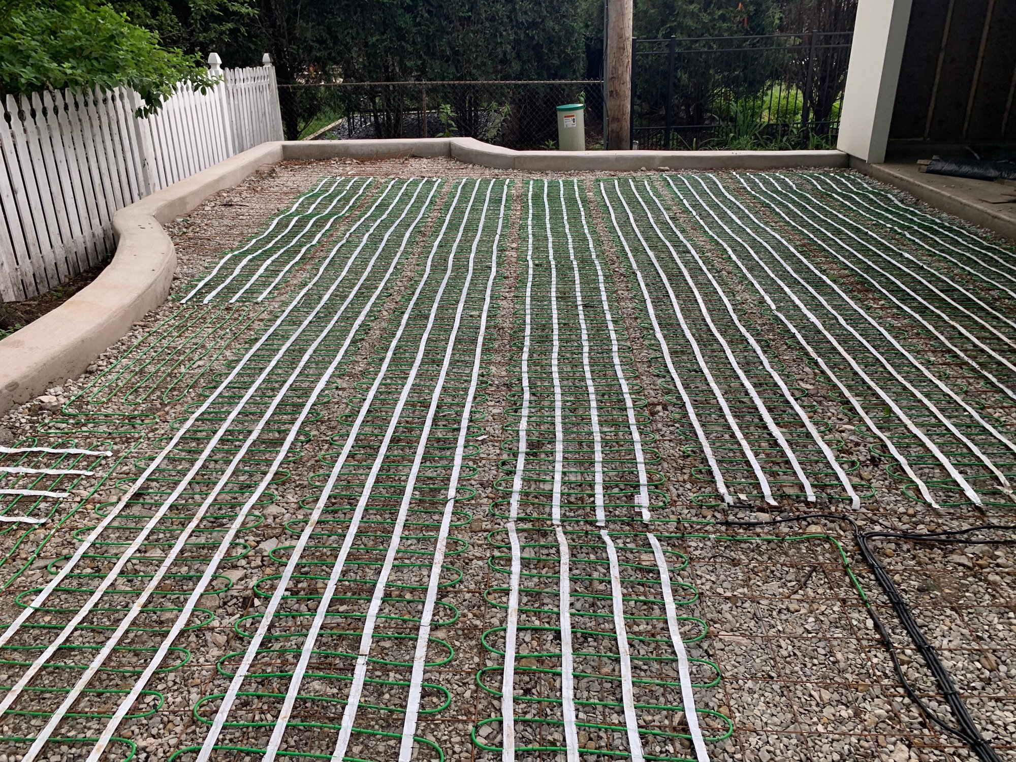 Smartinstall in Elmhurst illinois for heated driveway and walkway with snow melt system and geogrid (10)