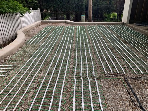 Smartinstall in Elmhurst illinois for heated driveway and walkway with snow melt system and geogrid (10)