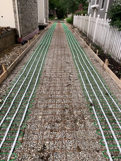 Luxury Snow Melting for a Concrete Walkway in Elmhurst, IL