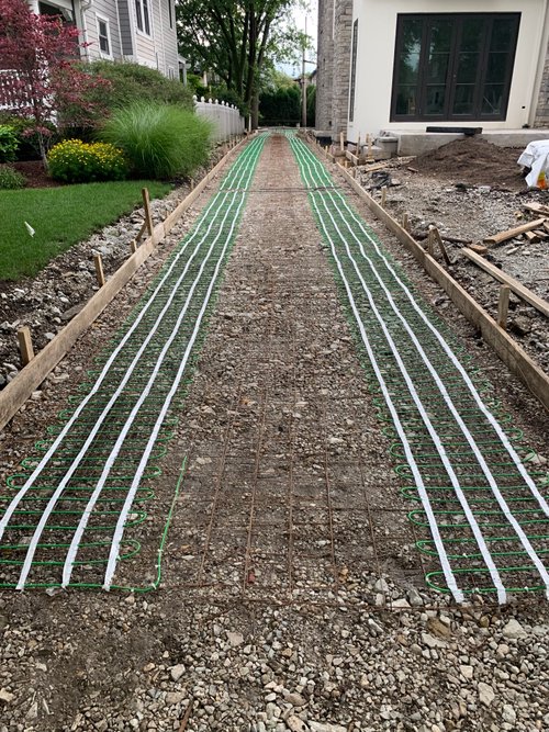 Smartinstall in Elmhurst illinois for heated driveway and walkway with snow melt system and geogrid (12)