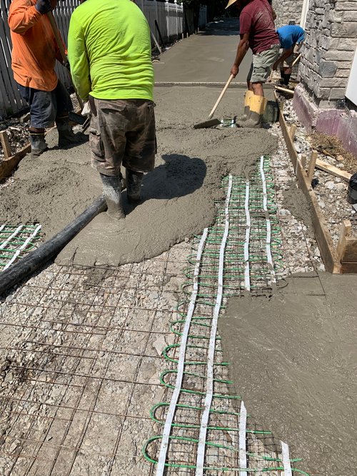 Smartinstall in Elmhurst illinois for heated driveway and walkway with snow melt system and geogrid (16)
