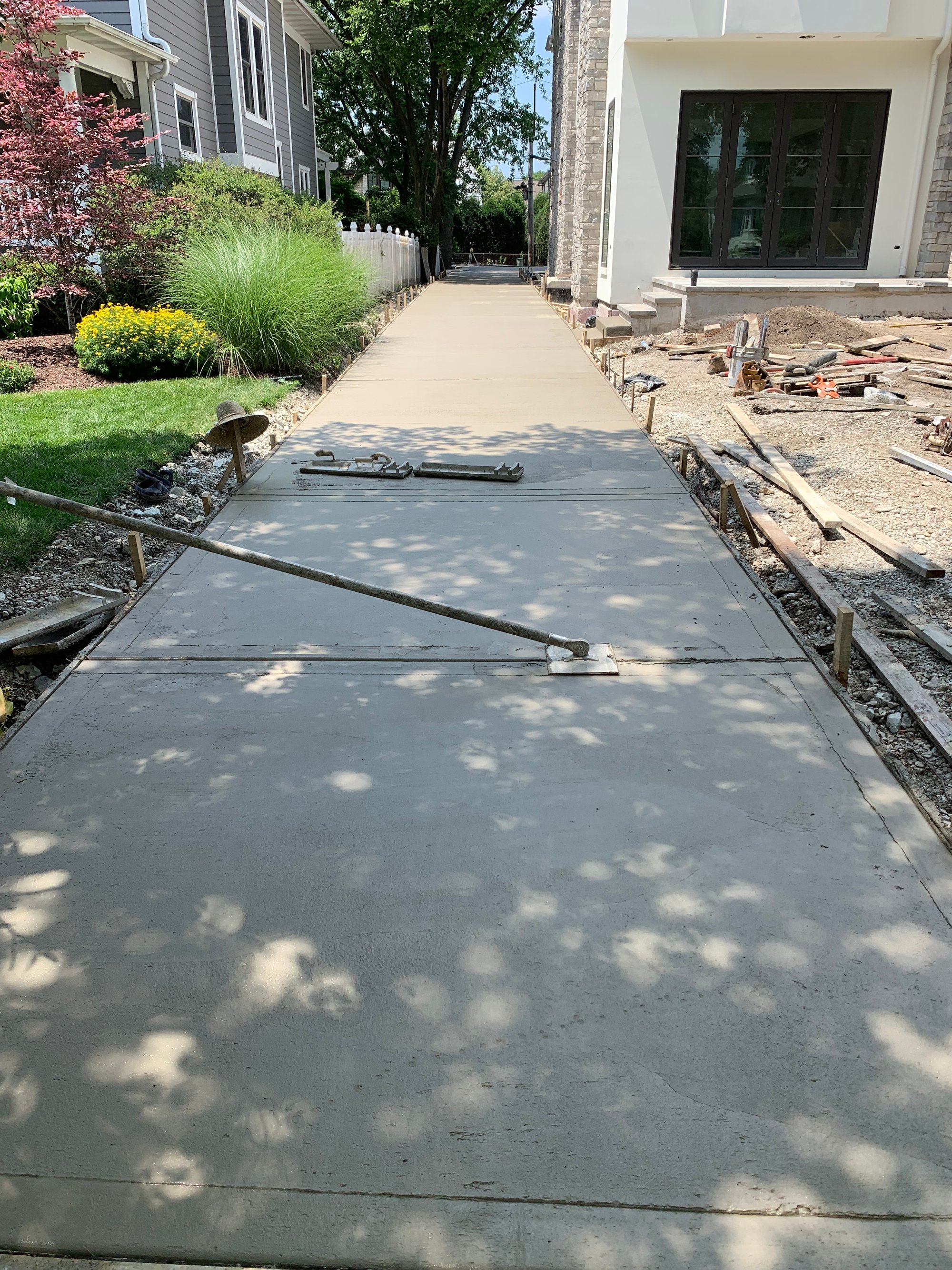 Smartinstall in Elmhurst illinois for heated driveway and walkway with snow melt system and geogrid (22)