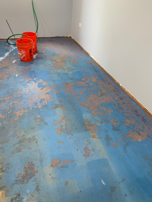 SmartInstall for basement with prodeso and tempzone cable before shot