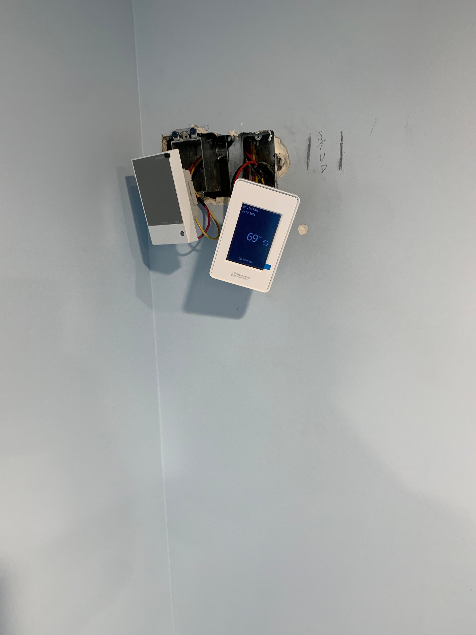 SmartInstall for basement with prodeso and tempzone cable thermostat control