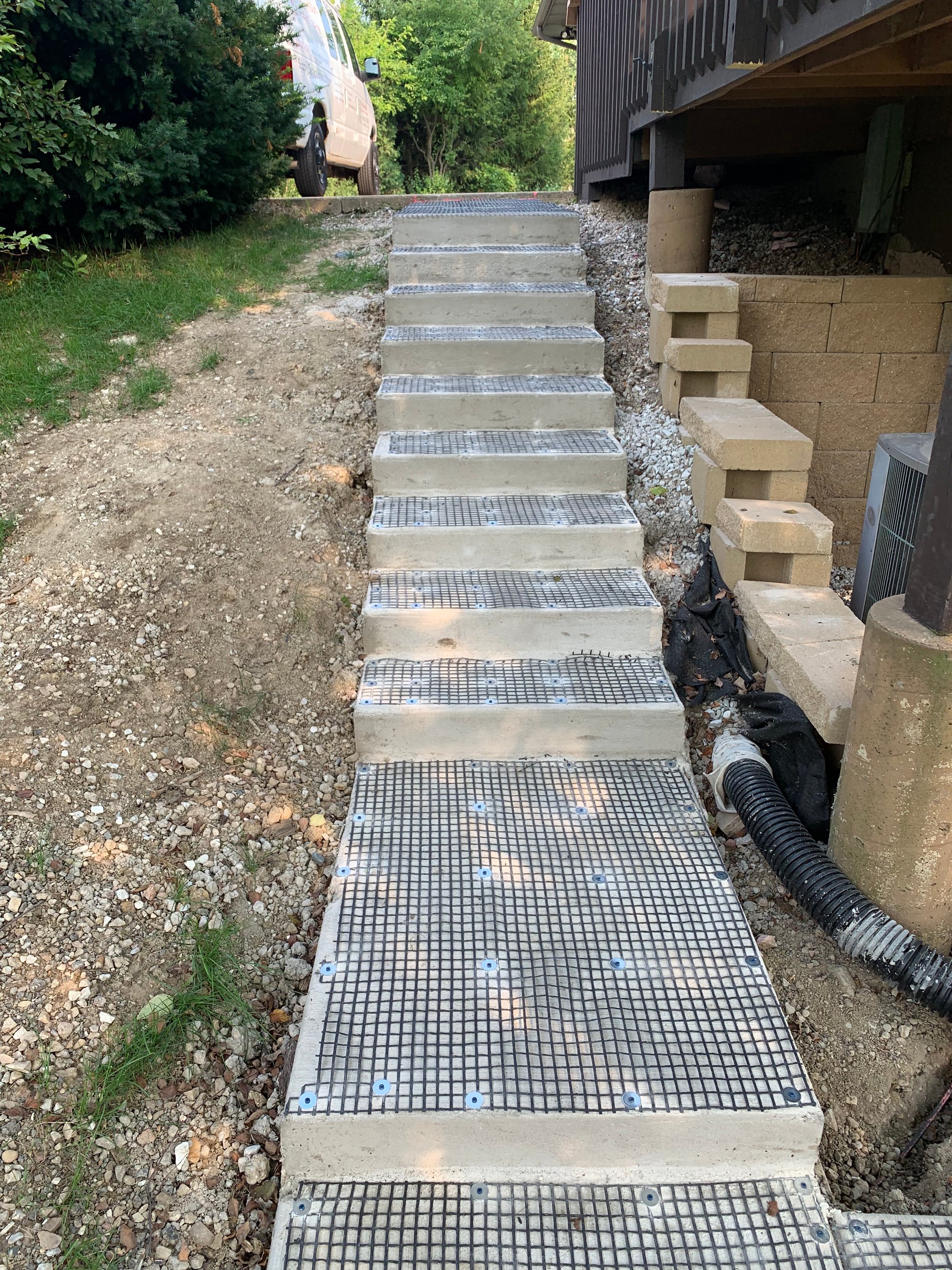 smartinstall of Walkway steps and entryway with snow melting system for outdoor tile pavers (9)