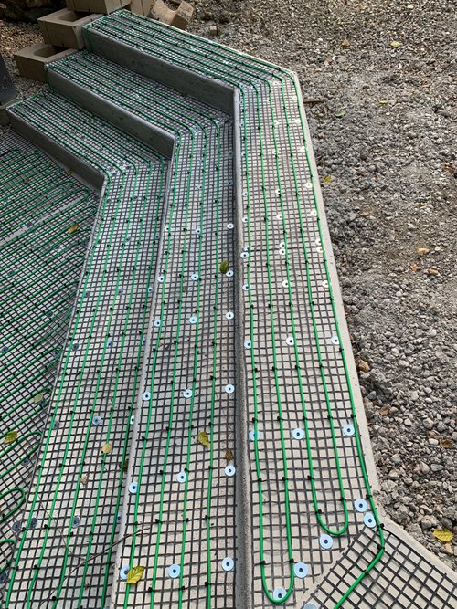 smartinstall of Walkway steps and entryway with snow melting system for outdoor tile pavers (10)