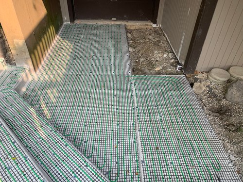 smartinstall of Walkway steps and entryway with snow melting system for outdoor tile pavers (2)