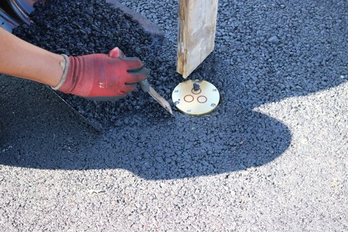 SmartInstall of Snow Melt system for heated driveway at Jain Society of Chicago (19)