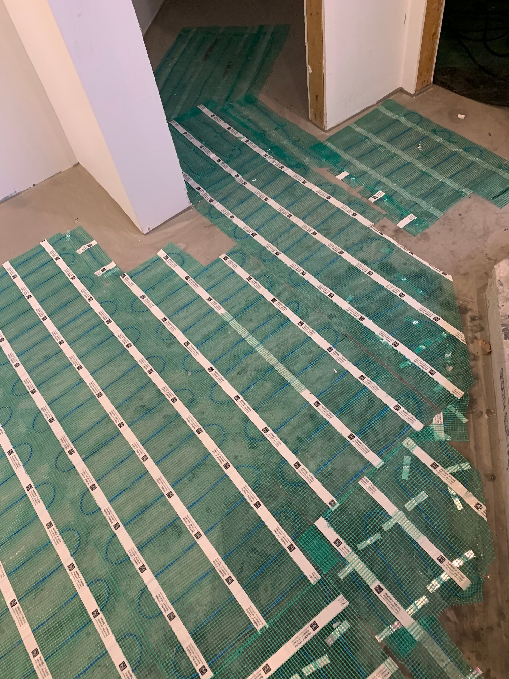 TempZone Flex Roll Floor Heating Installation for a Bathroom (3)