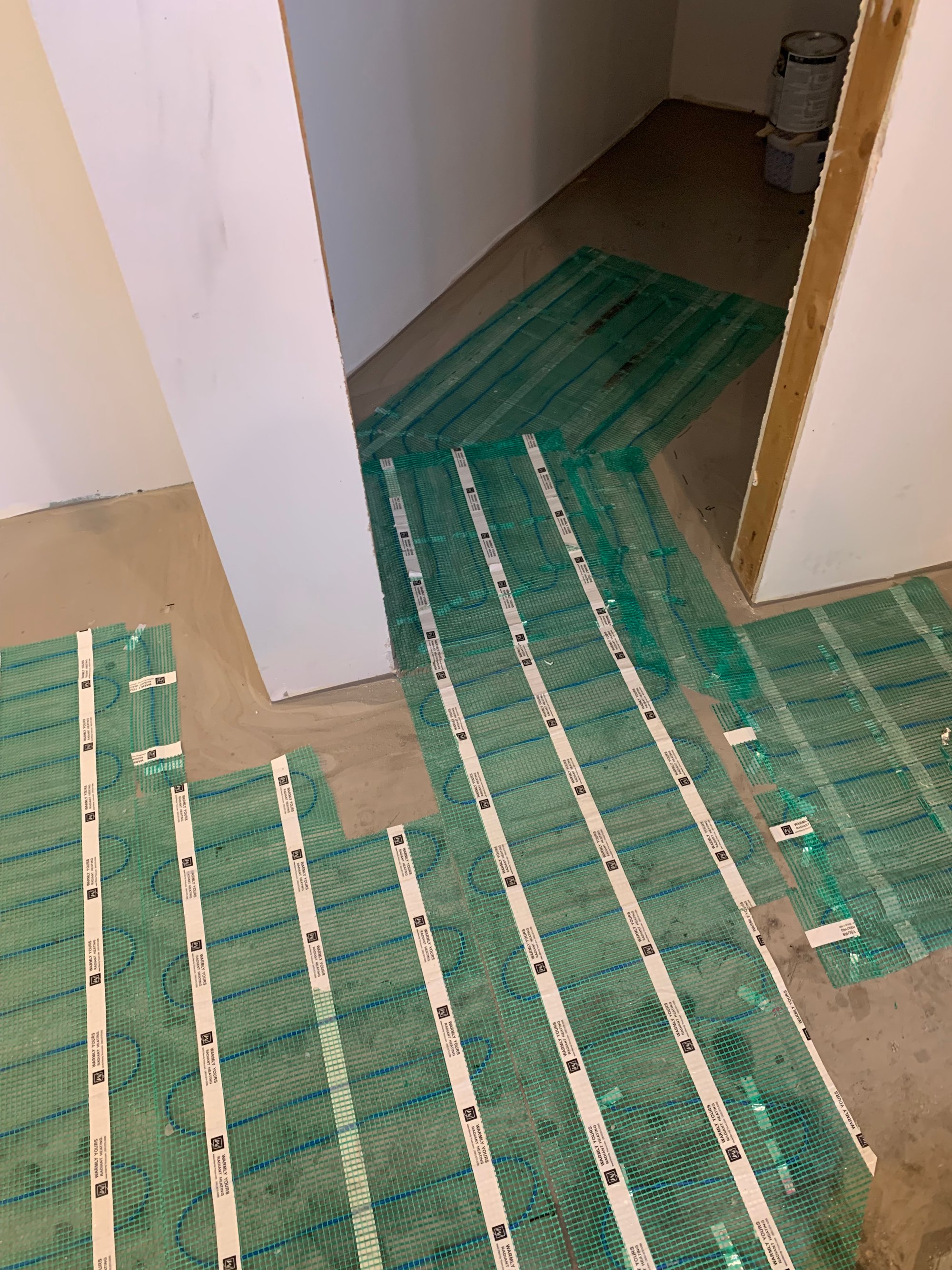 TempZone Flex Roll Floor Heating Installation for a Bathroom (4)