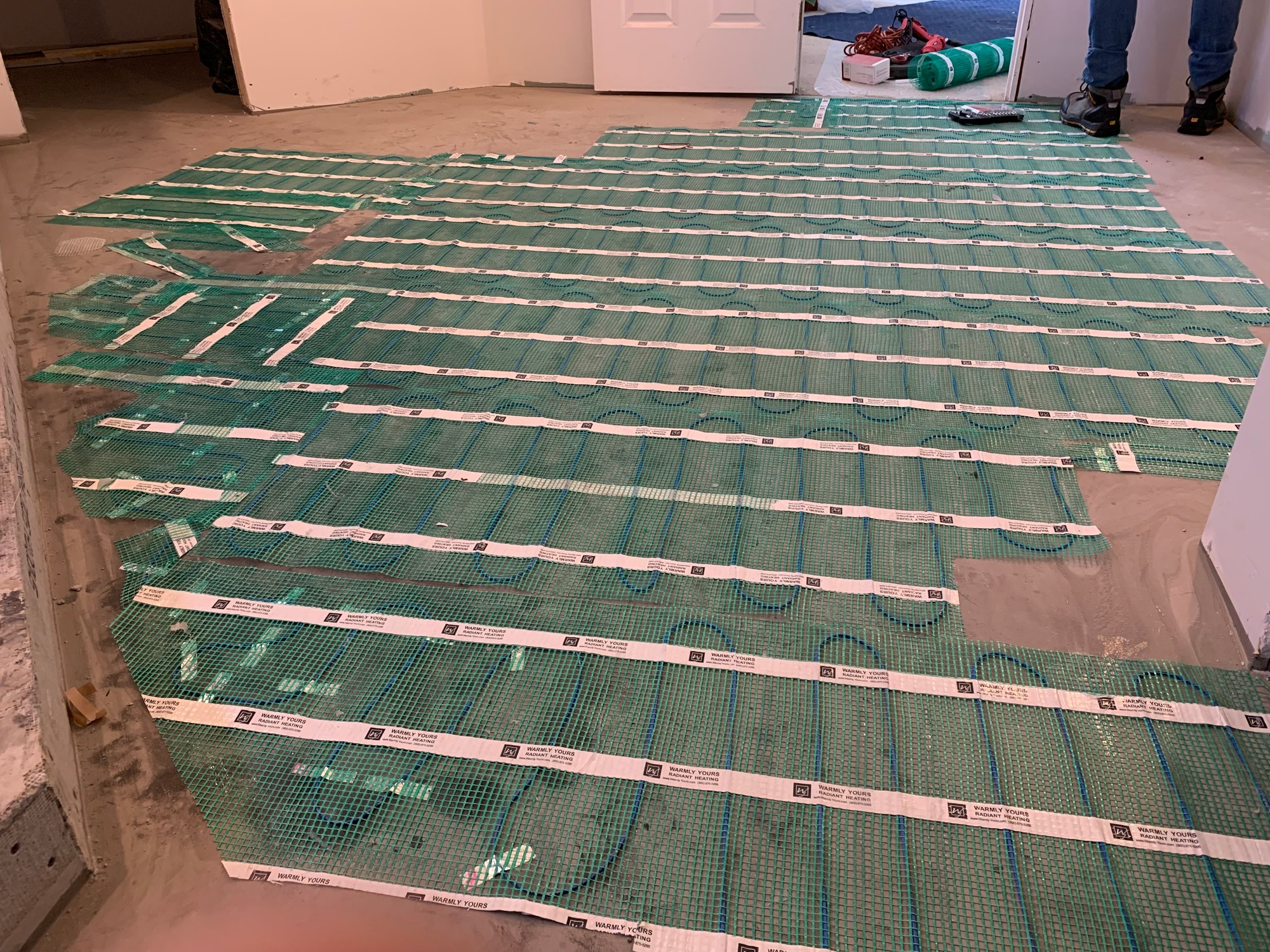 TempZone Flex Roll Floor Heating Installation for a Bathroom (5)