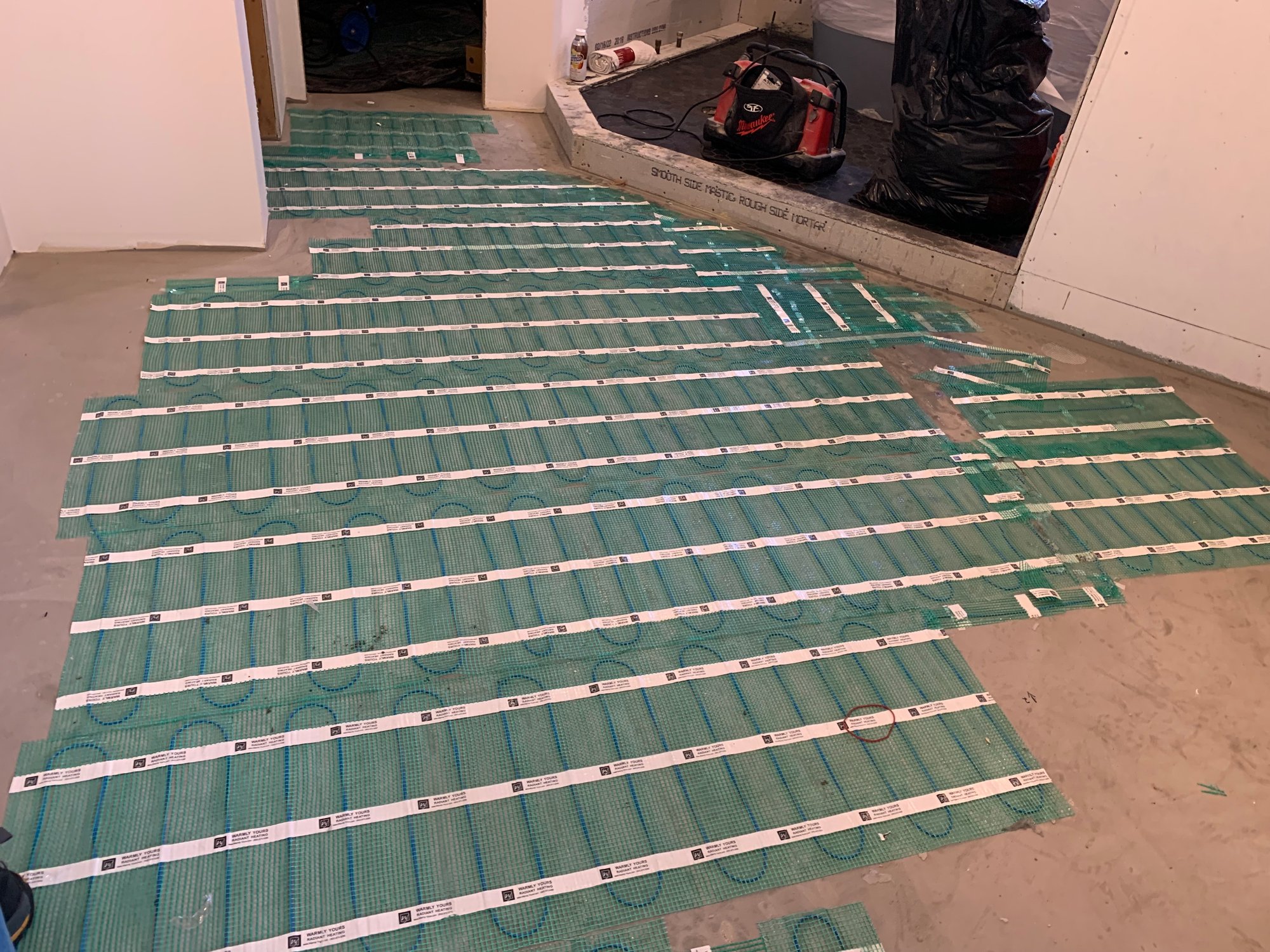 TempZone Flex Roll Floor Heating Installation for a Bathroom (7)