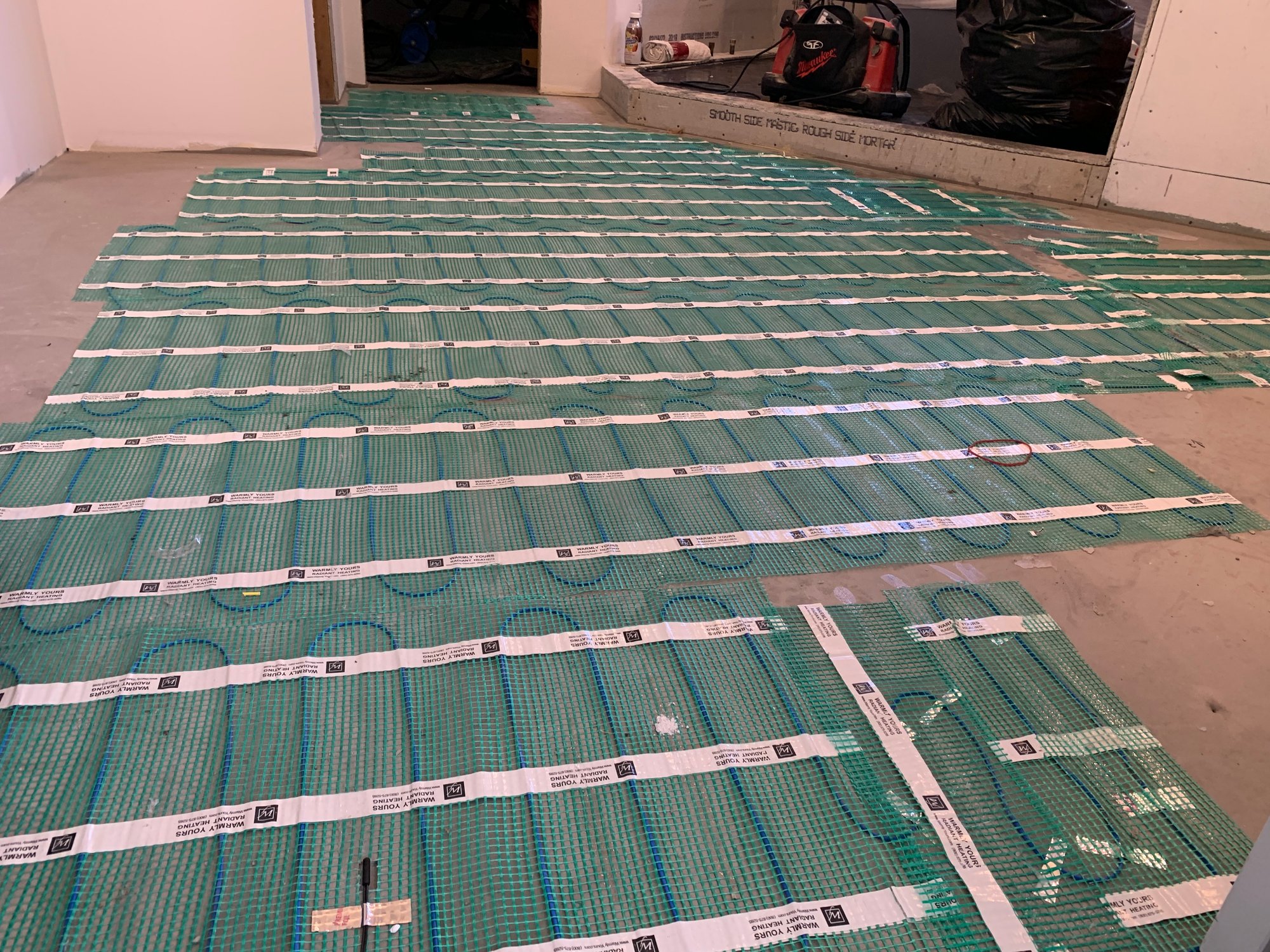 TempZone Flex Roll Floor Heating Installation for a Bathroom (8)