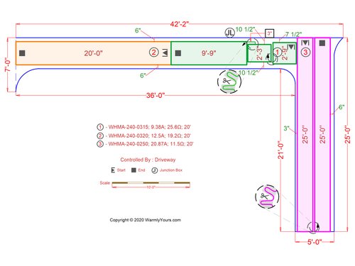 In-Line Electric SmartPlans for Heated Paver Walkway