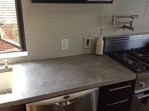 in-slab concrete heating installed in countertops with WarmlyYours