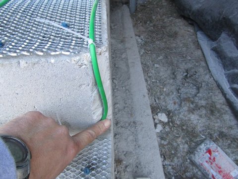 Incorporating the Heating Cable into Risers to Snow Melting Outdoor Stairs Step 4: Cable in risers