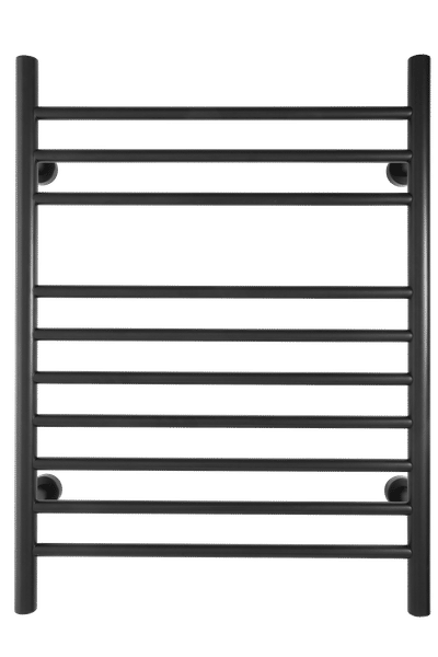 Infinity matte black towel warmer - wall mounted