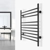 Infinity Black Towel Warmer Landing Page Image on Wall Square