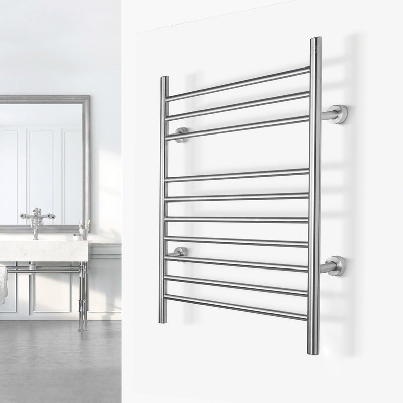 Infinity Brushed Towel Warmer Landing Page Image on Wall Square (2)