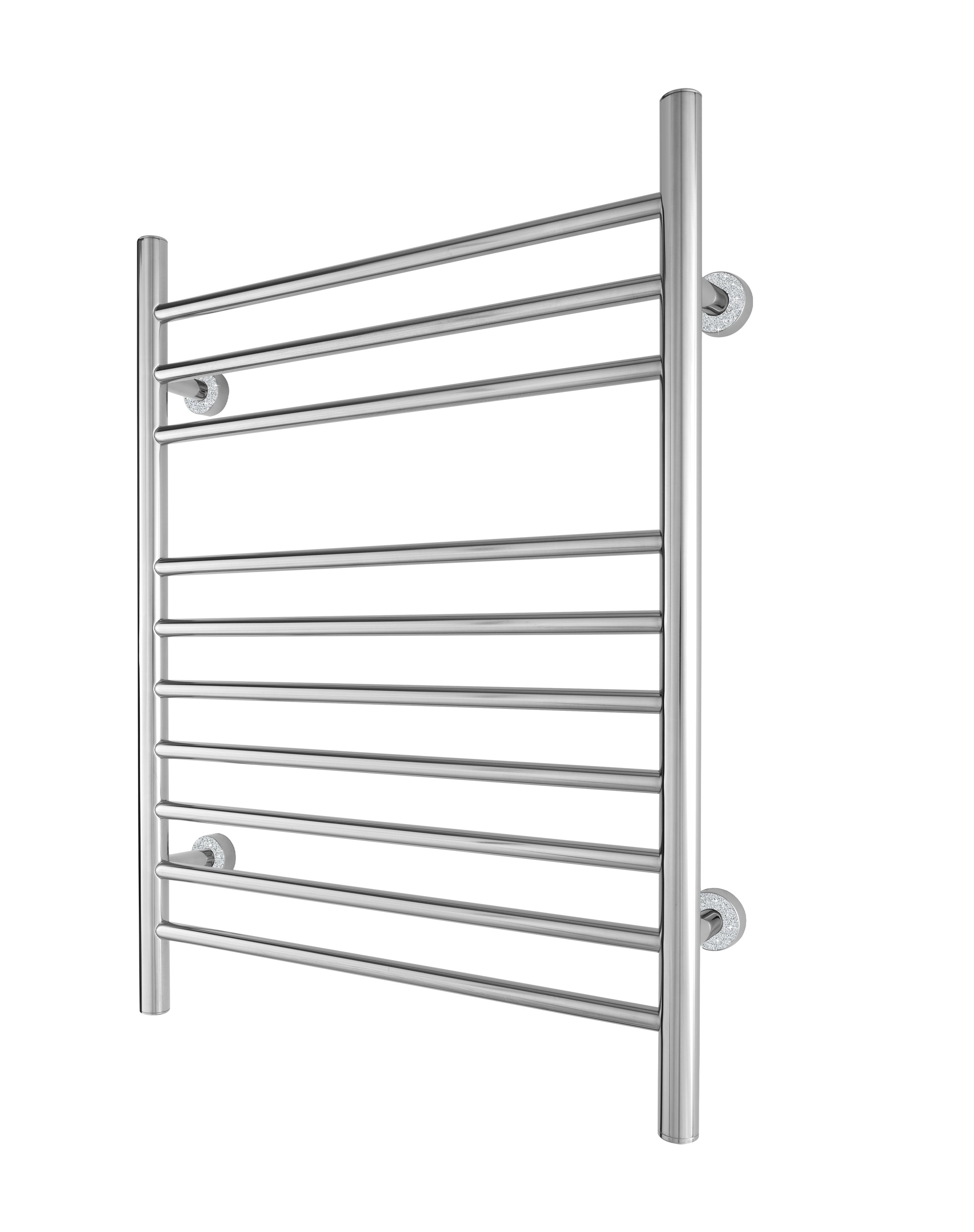 Infinity polished stainless steel towel warmer - wall mounted