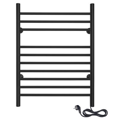 Infinity Towel Warmer - Black Finish - 150W - 230V - 10 Bars