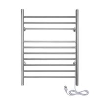 Infinity Towel Warmer (514mm), Brushed Stainless Steel, 10 Bars