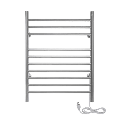 Infinity brushed stainless steel towel warmer - wall mounted