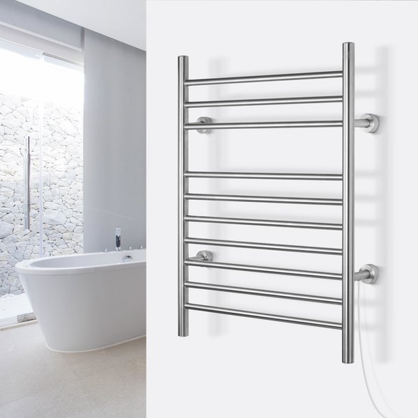 Infinity Towel Warmer Installed on Bathroom Wall