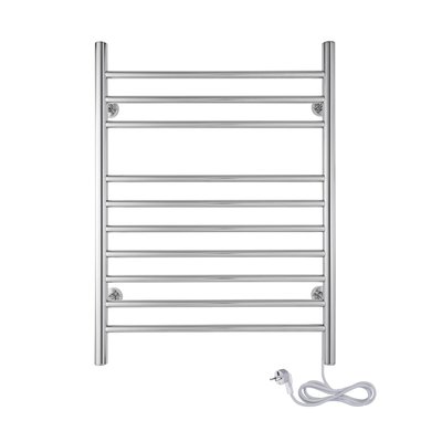 Infinity Towel Warmer, Polished, Dual Connection, 10 Bars