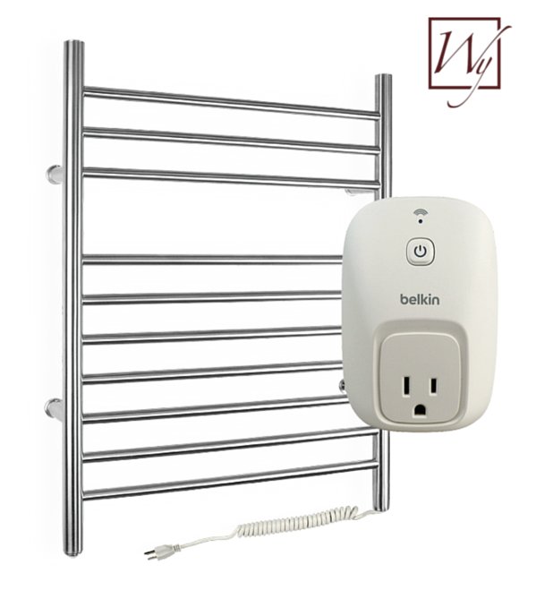 Belkin's WeMo Switch makes WarmlyYours plug-in towel warmers smart.