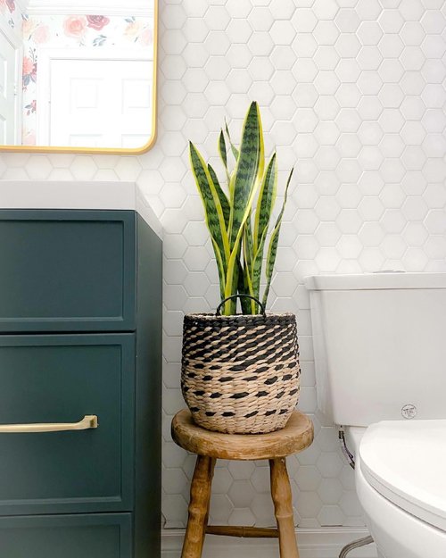 Instagram influencer bathroom project decor by hana sethi