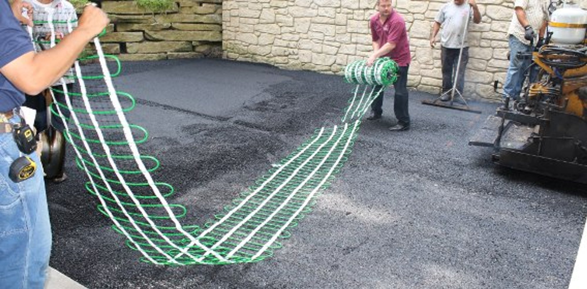 Snow melt installation for asphalt driveway in zion illinois 1