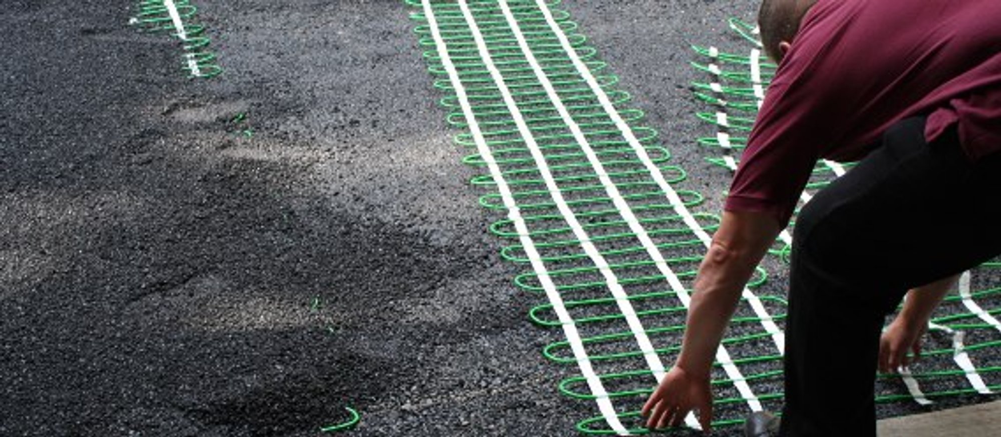 Snow melt installation for asphalt driveway in zion illinois 2