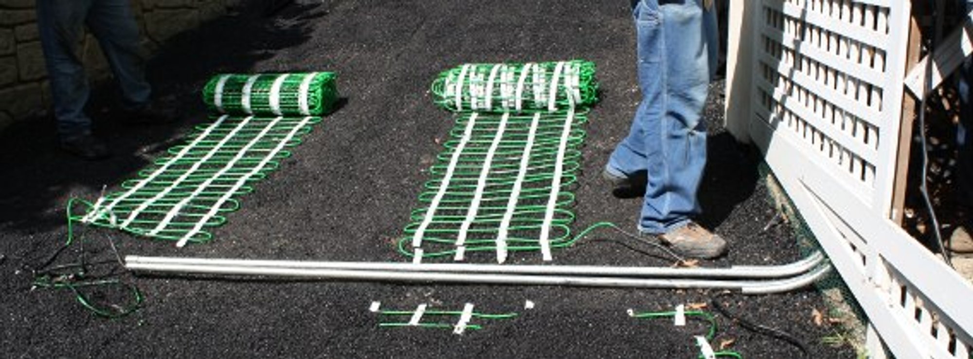 Snow melt installation for asphalt driveway in zion illinois 6