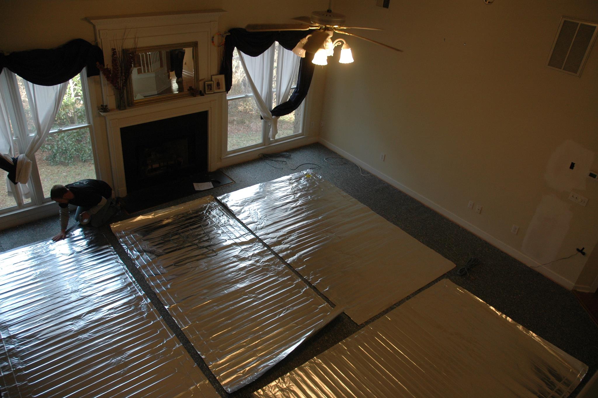 Installation of Environ Floor Heating