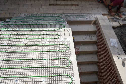 Installation of snow melt system for two sets of stairs EVANSTON, IL