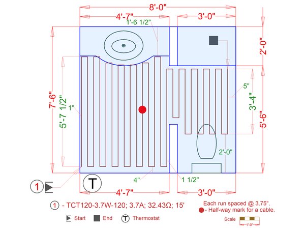 TempZone Cable with Prodeso Installation Membrane